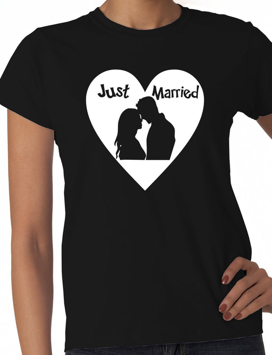 Just Married Ladies T-Shirt