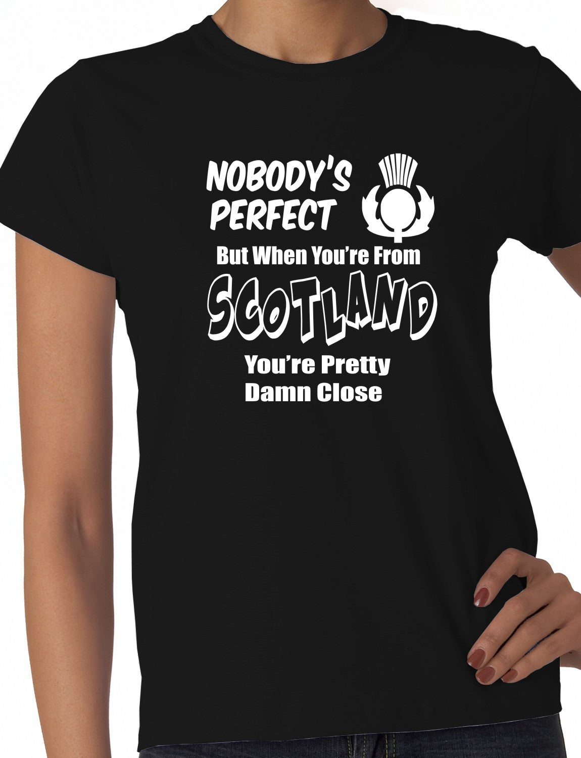 Proud To Be Scottish Scotland Gift Ladies T-shirt