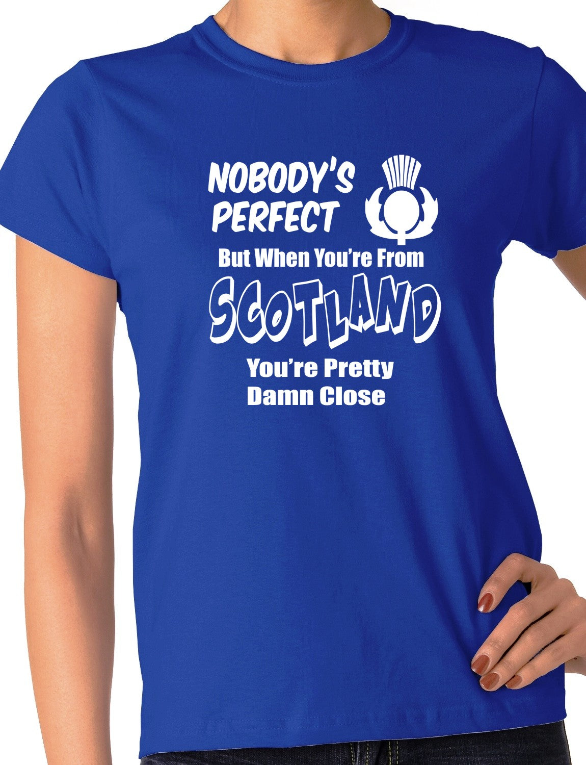 Proud To Be Scottish Scotland Gift Ladies T-shirt