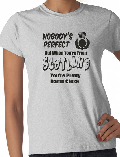 Proud To Be Scottish Scotland Gift Ladies T-shirt