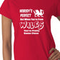 Proud To Be Welsh Wales Ladies T-shirt