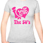 I Love the 50's Fifties Music Ladies T-Shirt