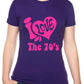I Love the 70's Seventies Music Ladies T-Shirt