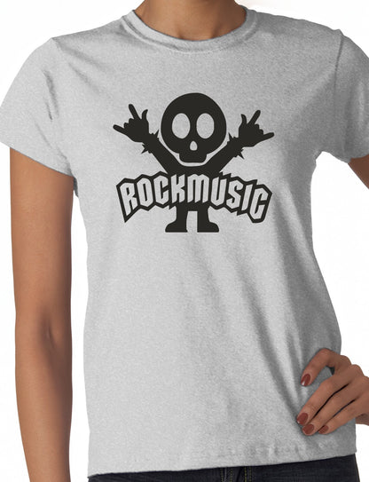 Rock Music Ladies T Shirt