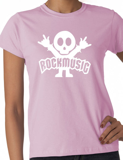 Rock Music Ladies T Shirt