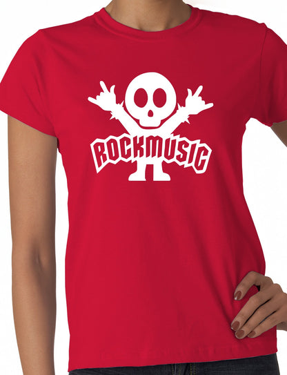 Rock Music Ladies T Shirt
