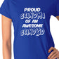 Proud Grandma of A Grandkid Ladies T-shirt