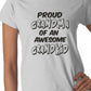 Proud Grandma of A Grandkid Ladies T-shirt
