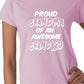 Proud Grandma of A Grandkid Ladies T-shirt