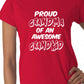 Proud Grandma of A Grandkid Ladies T-shirt