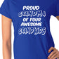 Proud Grandma of 4 Grandkids Ladies T-shirt
