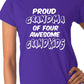 Proud Grandma of 4 Grandkids Ladies T-shirt