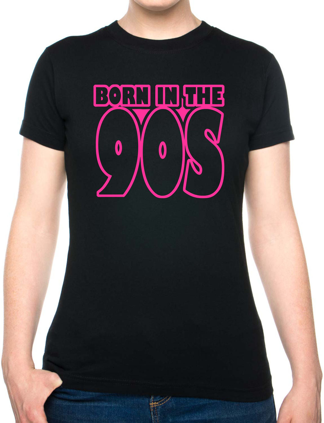Born In The 90's Nineties Birthday Funny Ladies T Shirt