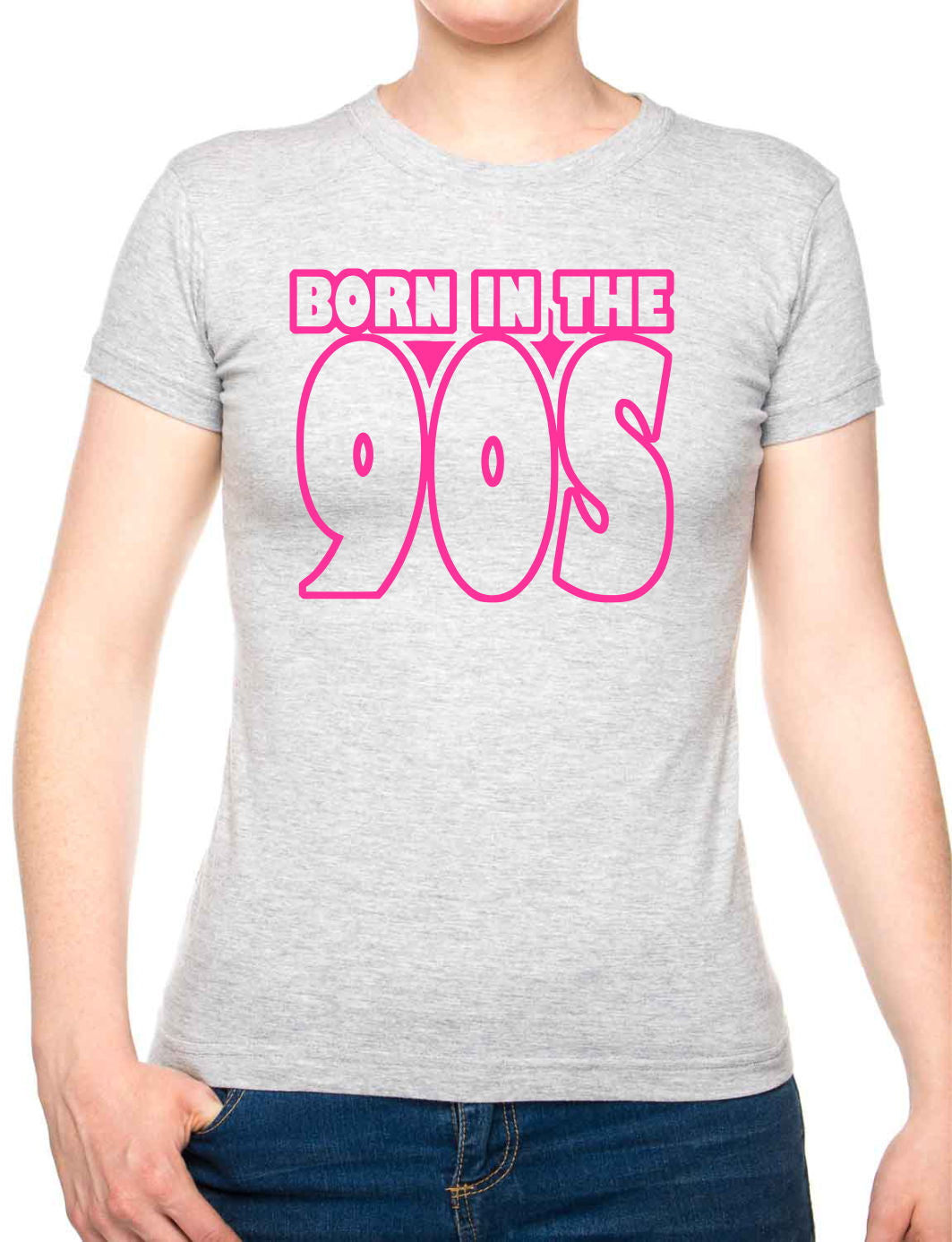 Born In The 90's Nineties Birthday Funny Ladies T Shirt
