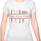 Personalised Ladies T-Shirt Hairdresser Your Name Work Tee For Hair Stylist