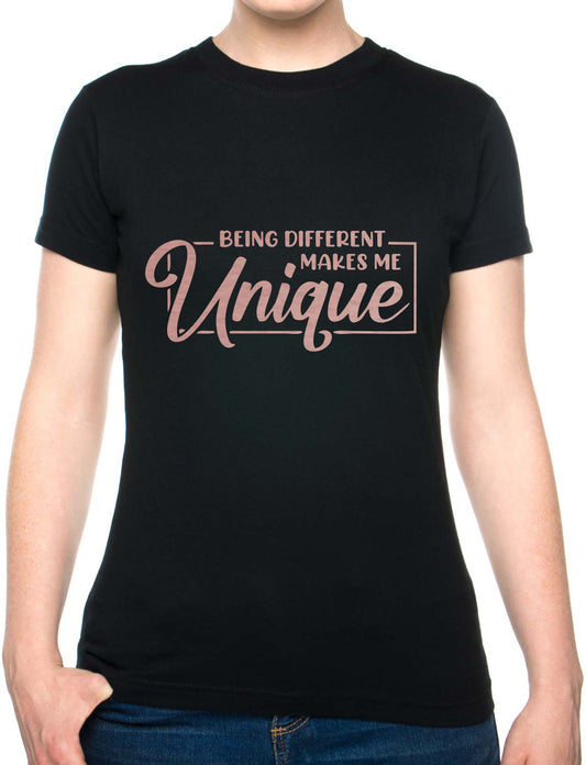 Being Different Makes Me Unique Metal Awareness Self Love Womens T-Shirt Tee