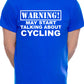 Warning May Talk About Cycling Bike Rider Mens T-Shirt