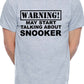 Warning May Talk About Snooker Pool Mens T-Shirt