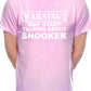 Warning May Talk About Snooker Pool Mens T-Shirt