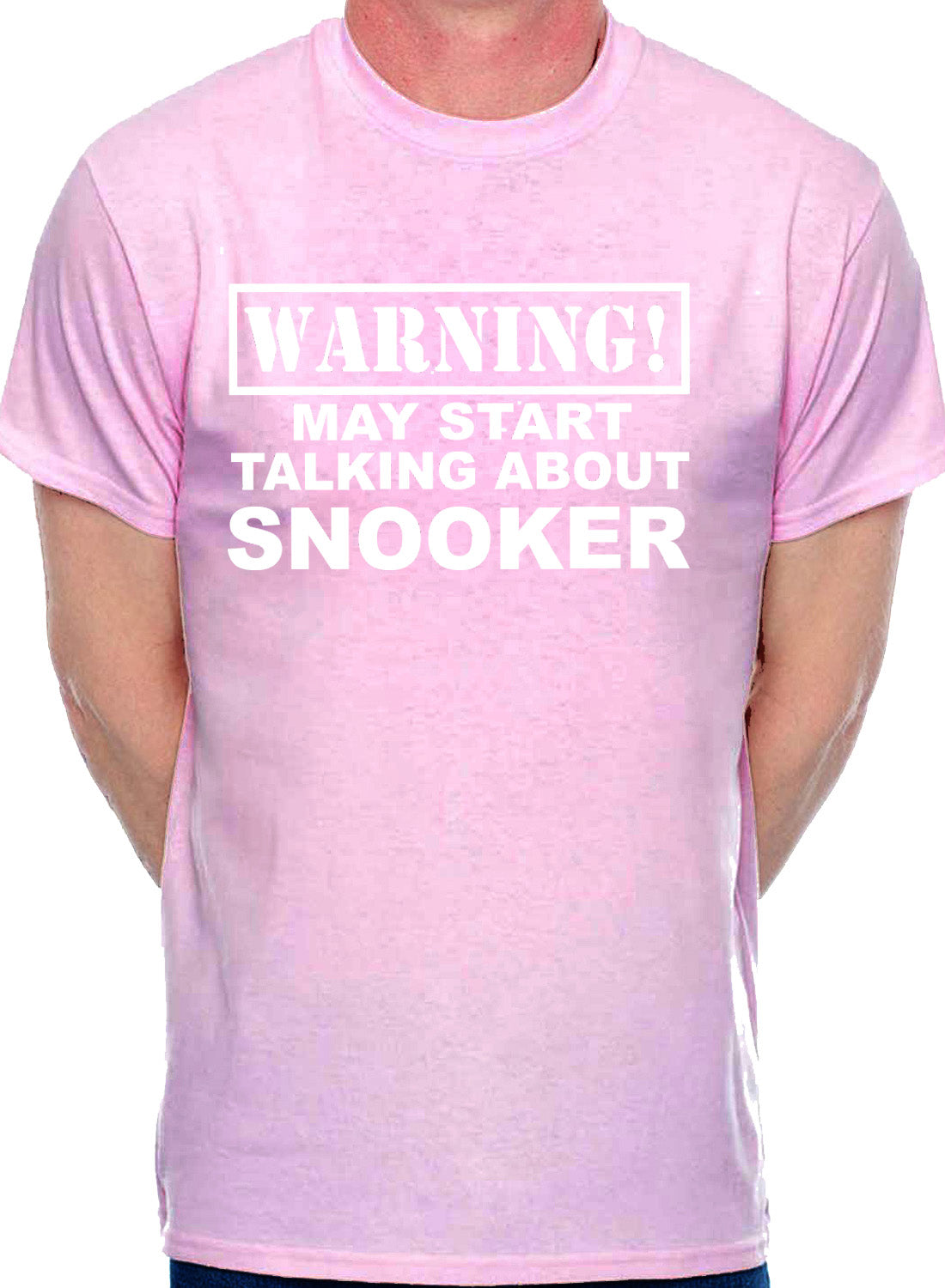 Warning May Talk About Snooker Pool Mens T-Shirt
