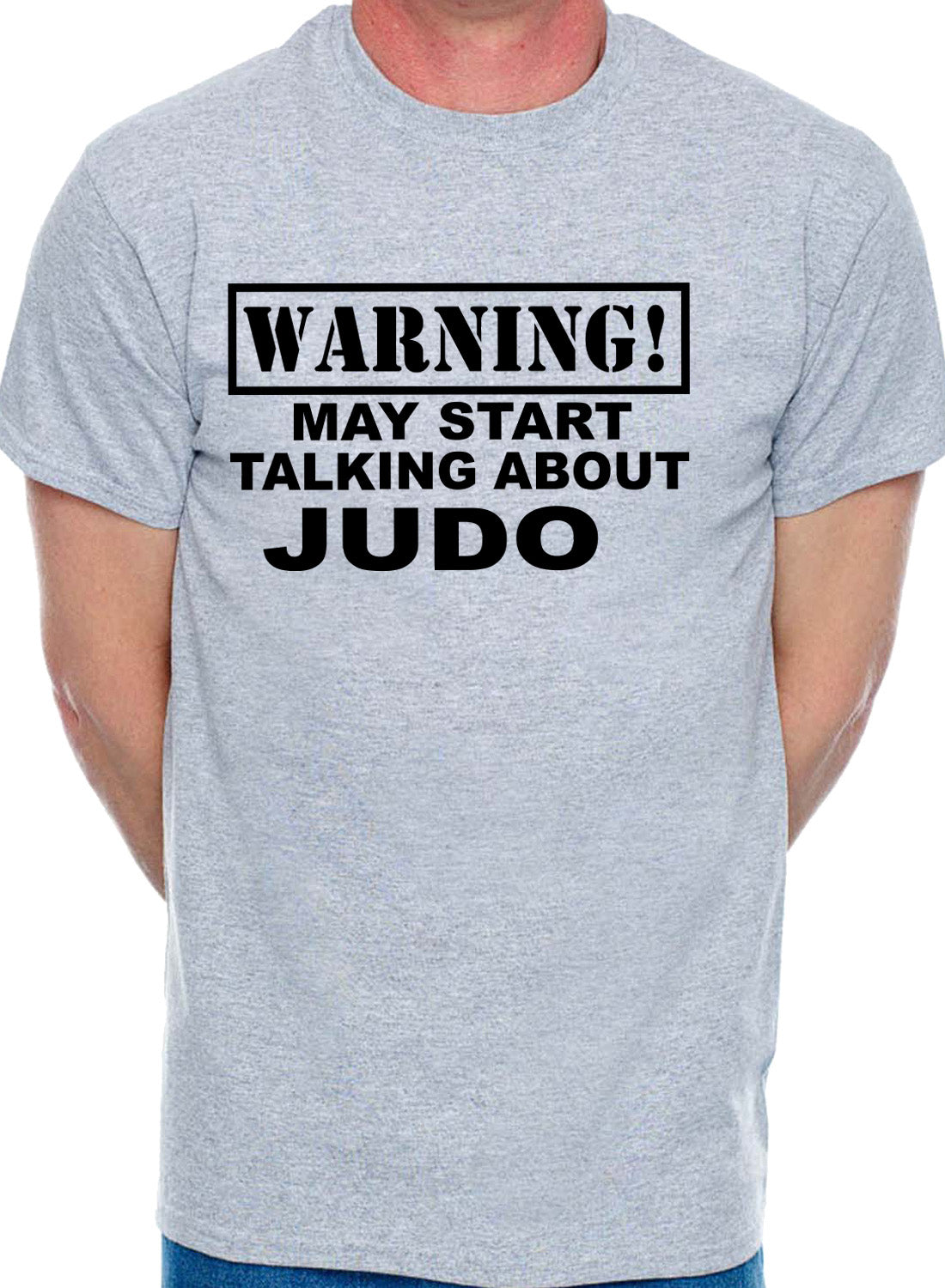 Warning May Talk About Judo Martial Arts Karate Mens T-Shirt