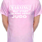 Warning May Talk About Judo Martial Arts Karate Mens T-Shirt