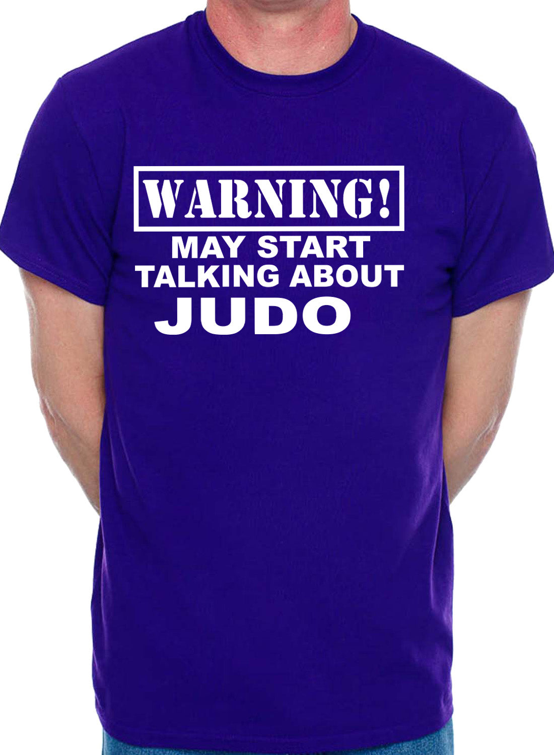 Warning May Talk About Judo Martial Arts Karate Mens T-Shirt