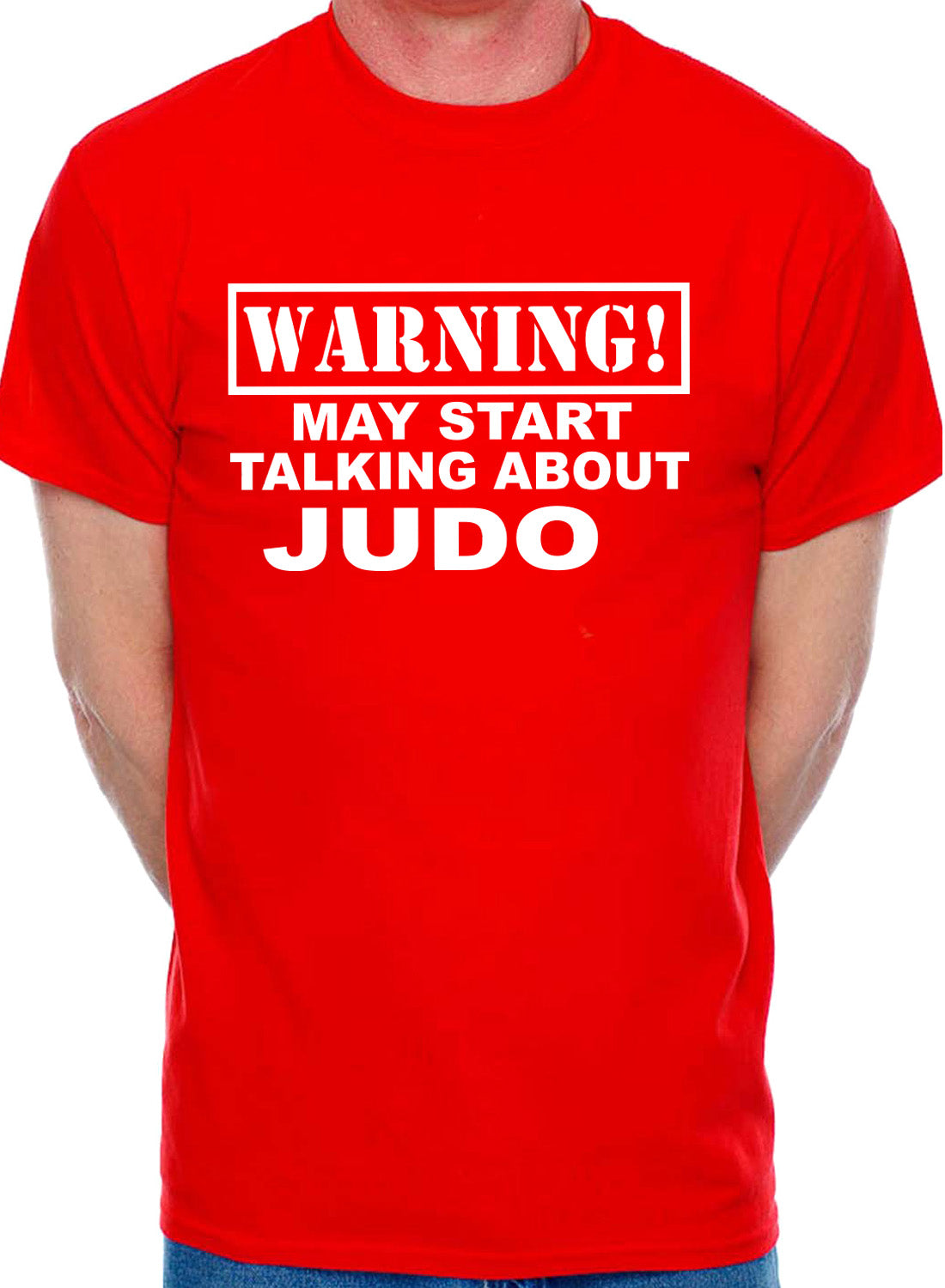 Warning May Talk About Judo Martial Arts Karate Mens T-Shirt