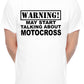 Warning May Talk About Motocross Scrambler Mens T-Shirt
