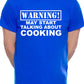 Warning May Talk About Cooking Chef Mens T-Shirt