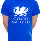 Cymru Am Byth Wales Welsh Dragon Mens T-Shirt