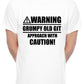 Warning Grumpy Git Caution Mens T-Shirt
