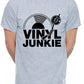 Vinyl Junkie Muisc DJ Hip Hop Dance Trance Mens T-Shirt
