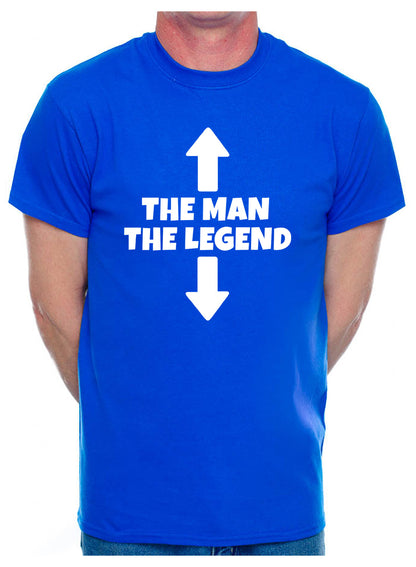 The Man The Legend Birthday Slogan Gift Mens T-Shirt