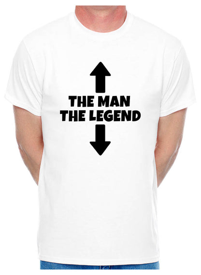 The Man The Legend Birthday Slogan Gift Mens T-Shirt