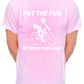 Fun Between Legs Biking Cycling Mens T-Shirt
