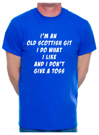I'm An Old Scottish Git Scotland Birthday Retirement Present Mens T-Shirt