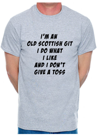 I'm An Old Scottish Git Scotland Birthday Retirement Present Mens T-Shirt