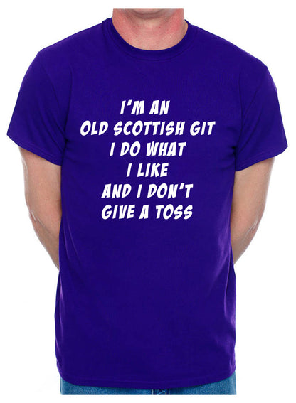 I'm An Old Scottish Git Scotland Birthday Retirement Present Mens T-Shirt