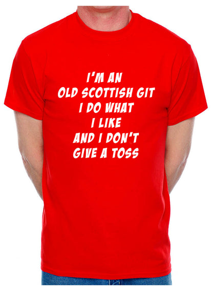 I'm An Old Scottish Git Scotland Birthday Retirement Present Mens T-Shirt