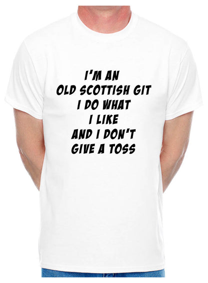 I'm An Old Scottish Git Scotland Birthday Retirement Present Mens T-Shirt