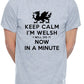 Keep Calm I'm Welsh Wales Cymru Mens T-Shirt