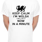 Keep Calm I'm Welsh Wales Cymru Mens T-Shirt