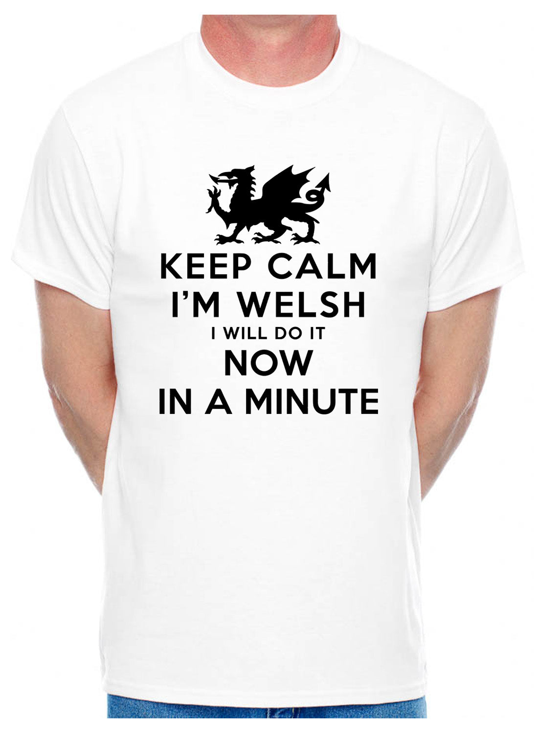 Keep Calm I'm Welsh Wales Cymru Mens T-Shirt