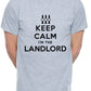 Keep Calm I'm The Landlord Pub Barman Mens T-Shirt