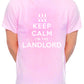 Keep Calm I'm The Landlord Pub Barman Mens T-Shirt