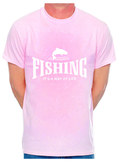 Fishing Is Way Of Life Angling Angler Mens T-Shirt