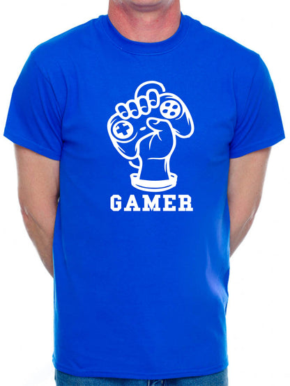 Gamer Fist Gaming T-Shirt Slogan Gamer X-Box Retro Gift Mens T-Shirt