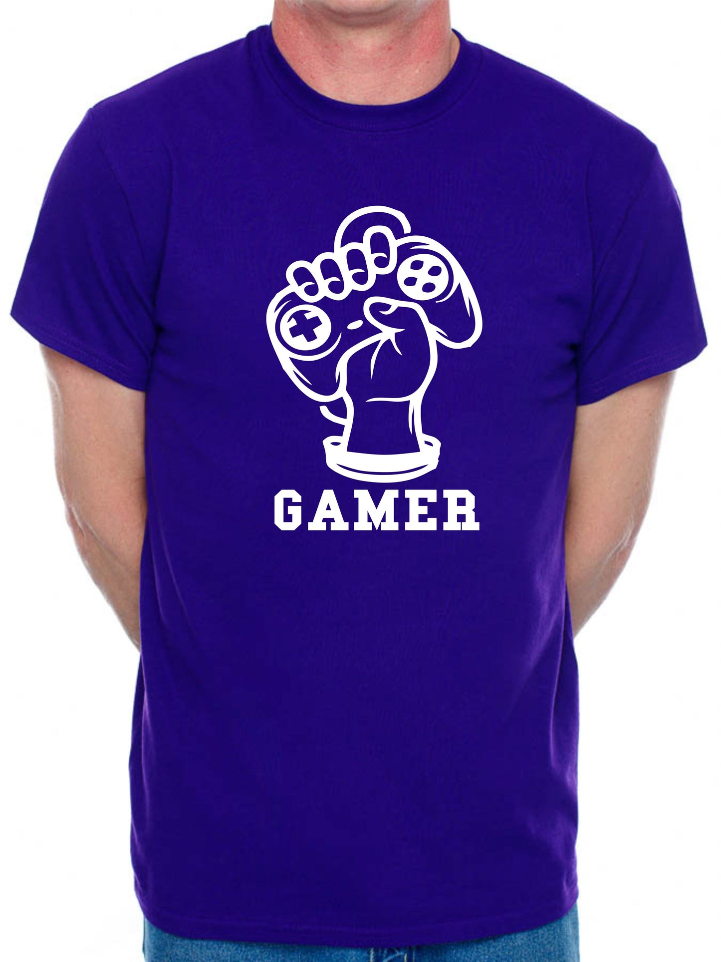 Gamer Fist Gaming T-Shirt Slogan Gamer X-Box Retro Gift Mens T-Shirt