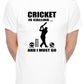 Cricket Is Calling T-Shirt Funny Slogan Birthday Men Man's Tee